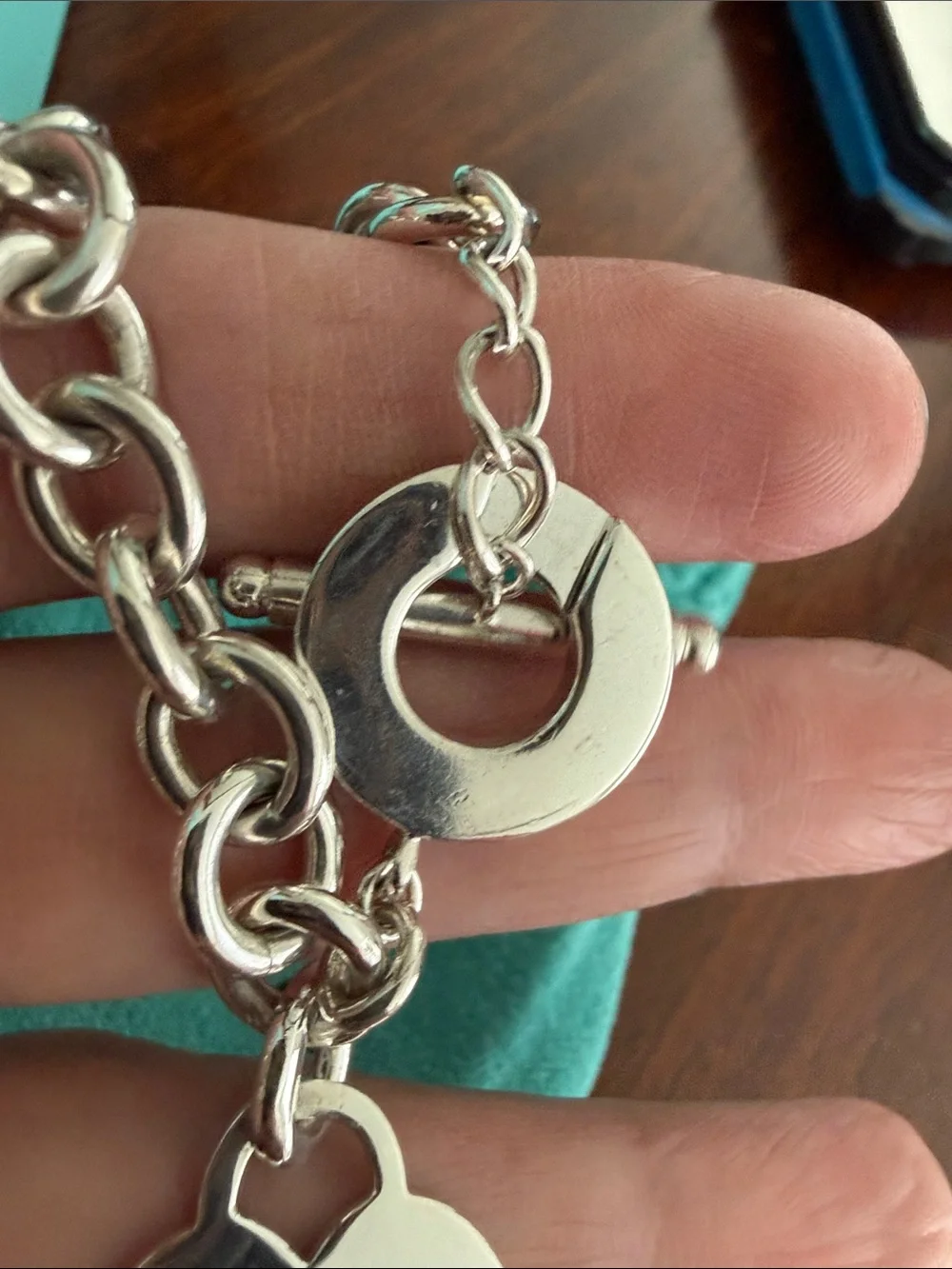 21” Please Return To Tiffany Heart Tag Toggle Necklace
